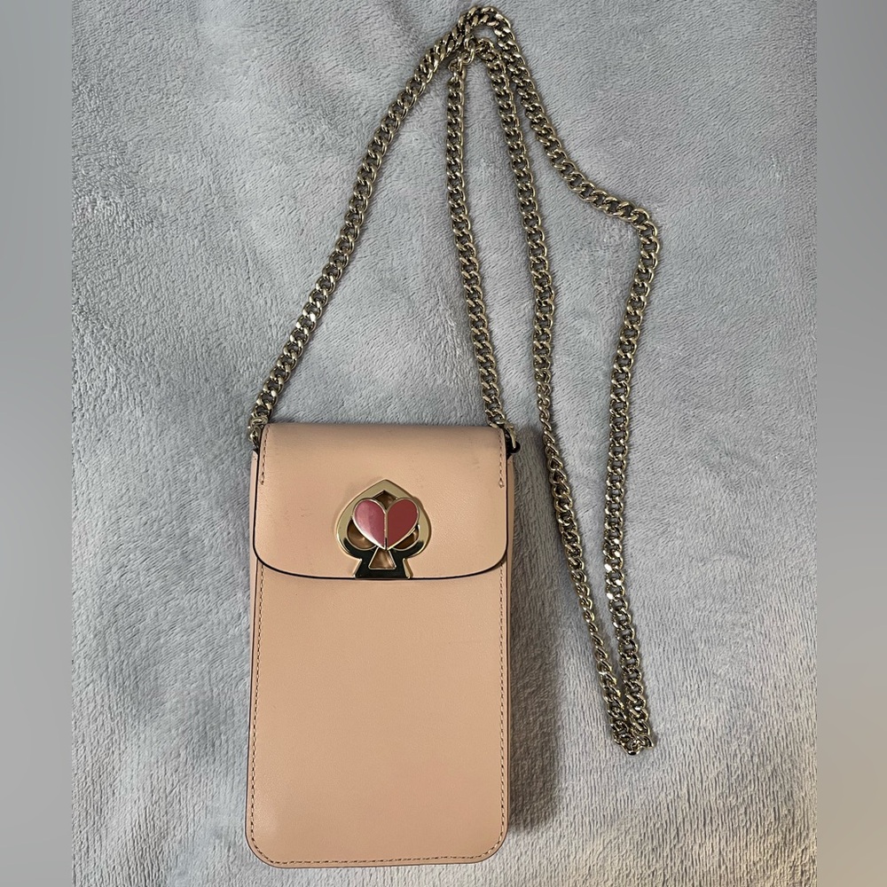 Kate Spade Blush Crossbody Bag with Gold Chain - Picture 6 of 8